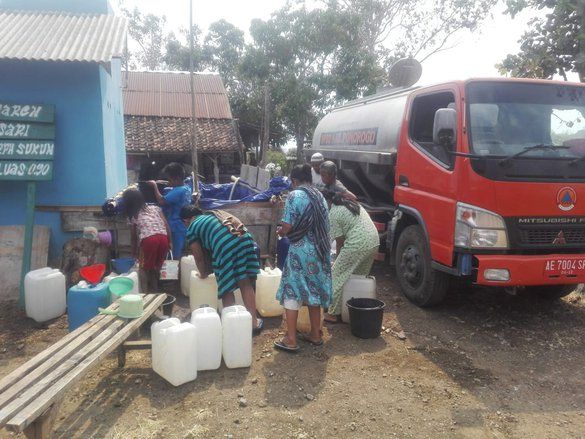 Kekeringan, 22 Desa di Ponorogo Bergantung pada <em>Droping</em> Air Setiap Pekan