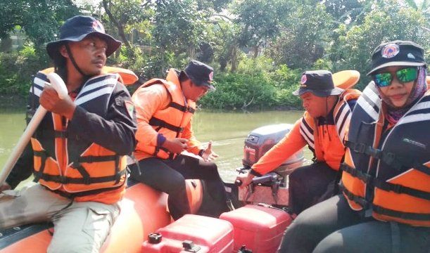 Seorang Pelajar SMK Tenggelam di Sungai Kali Mas Gresik