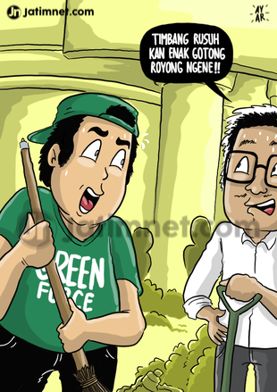 Gotong Royong Bonek-Pemkot