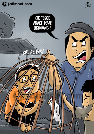 Ayah Kejam Masukan Anak ke Kandang Ayam