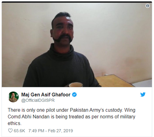 Pakistan Akan Lepas Pilot India yang Ditangkap