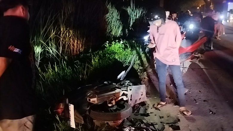 Dua Motor Adu Banteng di Jalan Raya Jambuwok Mojokerto, Dua Pemotor Meninggal