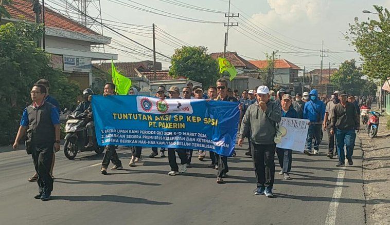 Gaji 6 Bulan Belum Dibayar dan BPJS Nonaktif, Buruh PT Pakerin Gelar Demonstrasi