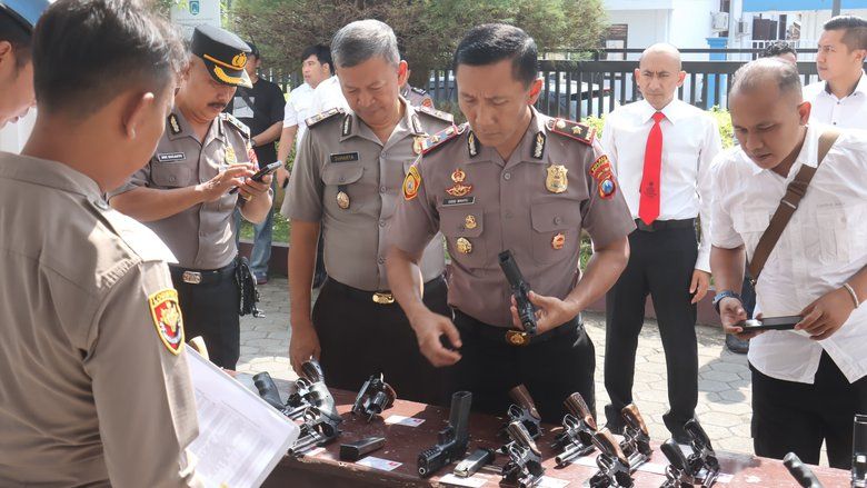 Cegah Penyalahgunaan, Senpi Anggota Polres Probolinggo Kota Disidak