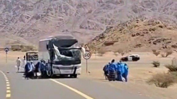 Bus Jemaah Haji asal Probolinggo Kecelakaan di Madinah