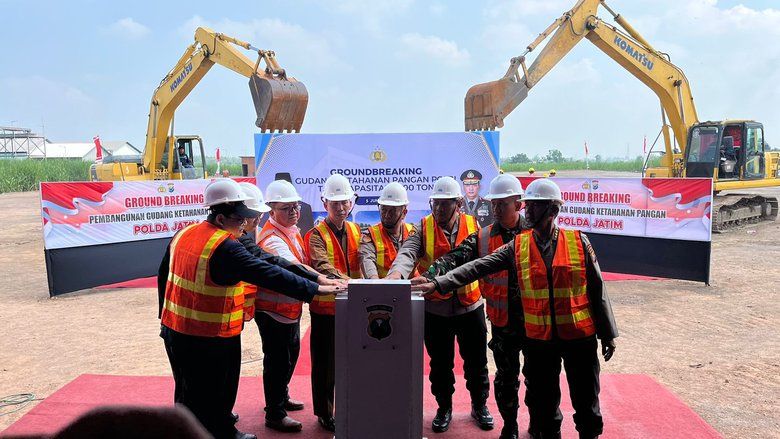 Polda Jatim Bangun Gudang Ketahanan Pangan di Mojokerto