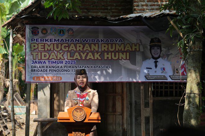 Buka Perkemahan Wirakarya, Ning Ita: Wujudkan Nilai Pramuka lewat Pemugaran RTLH