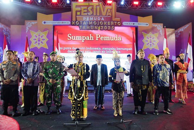 Kreativitas Seni dan Budaya Warnai Puncak Peringatan Sumpah Pemuda di Mojokerto