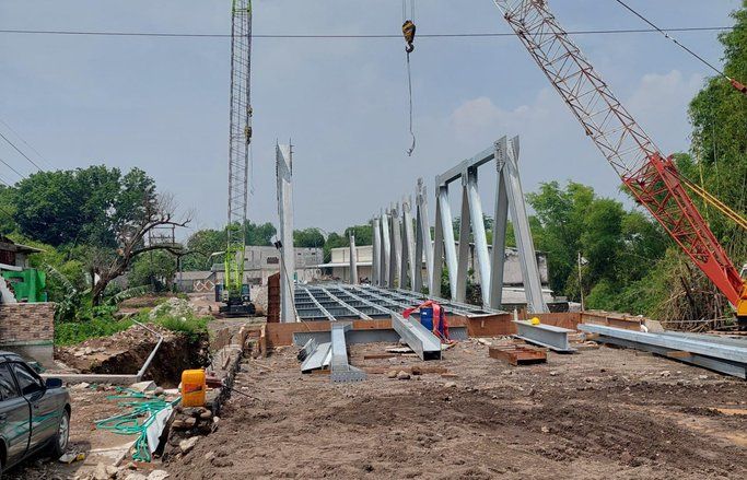 Jembatan Lebaksono Segera Mempermudah Mobilitas Warga di Mojokerto