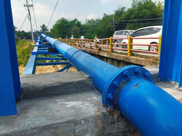 Proyek Baru Rampung, Pipa Transmisi PDAM Trunojoyo Sampang Berkarat