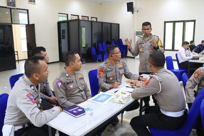 Jelang Pemilu 2024, Polres Malang Gelar Latihan Olah Strategi OMB Semeru 2023-2024