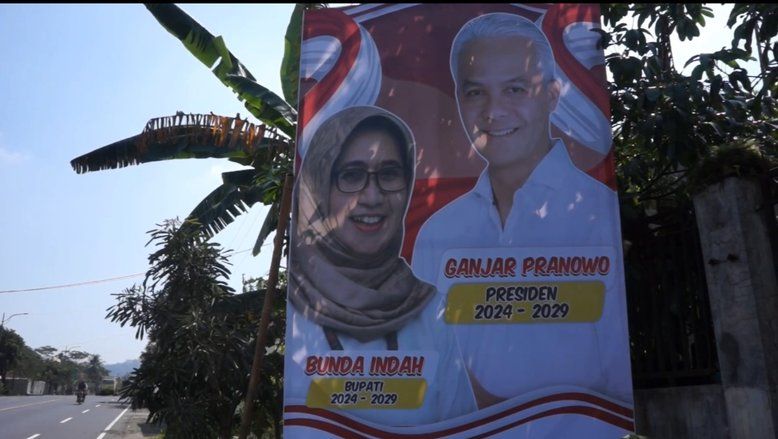 Beredar Baliho Ketua DPC Gerindra Lumajang Bersanding dengan Ganjar 