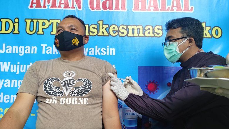 Pimpinan Ada yang Pernah Covid-19, Vaksinasi di Jajaran Forkopimda Kabupaten Mojokerto Diwakilkan