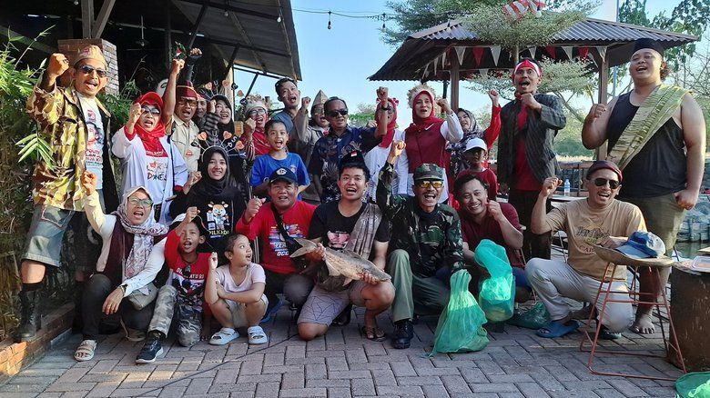 HUT Kemerdekaan RI Ke-79, Resto Al Hambra Gelar Lomba Mancing Perjuangan Gratis