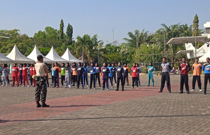 HUT RI ke-77, Dispora Lamongan Siapkan Pasukan Pengibar Bendera Dengan Formasi Penuh
