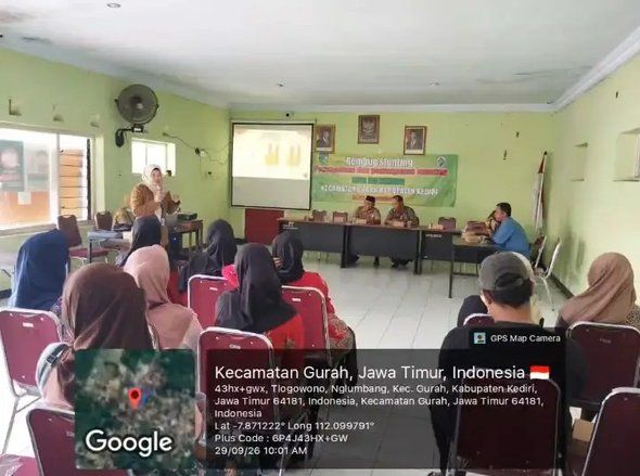 Puskesmas Gurah Perkuat Pencegahan Stunting melalui Rembuk Desa Nglumbang