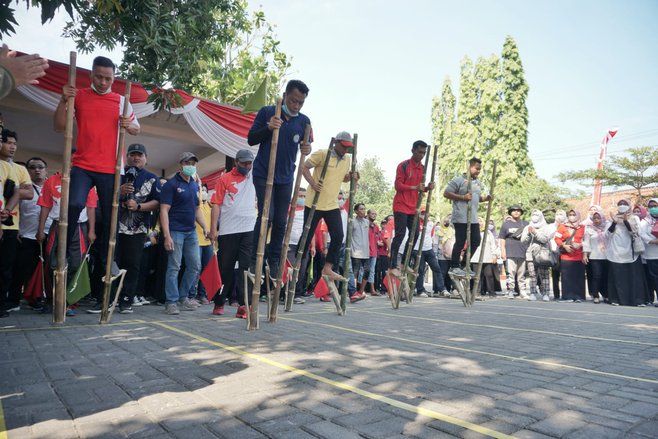 Semarak Kemerdekaan HUT RI ke-77, Pemkot Mojokerto Sajikan <em>Dolanan</em> Tradisional