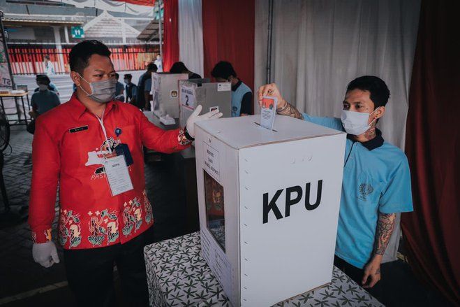 Terapkan Protokol Kesehatan, 501 Warga Binaan Lapas Sidoarjo Nyoblos