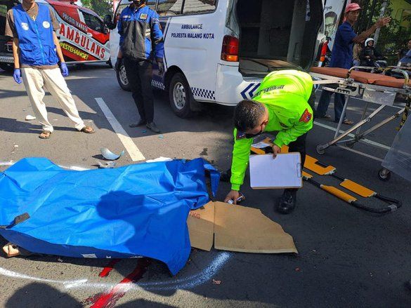 Kecelakaan di Tlogomas Malang, Mahasiswa Asal Surabaya Meninggal Tertabrak Bus 