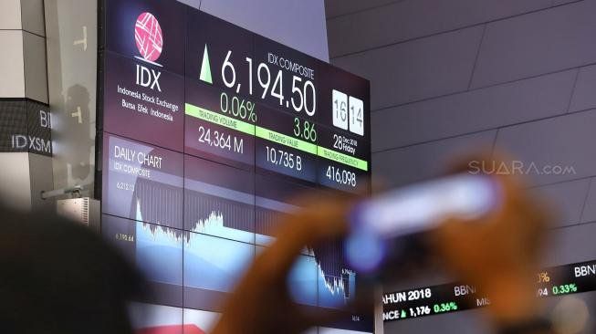 Pasar Modal Indonesia Selama Sepekan Menguat 1,15 Persen