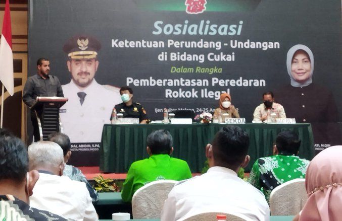 Pemkot Probolinggo Bersama Bea Cukai Ajak Insan Pers Perangi Peredaran Rokok Ilegal