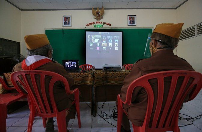 Gelar Veteran Mengajar via Virtual, Dinsos dan Dispendik Terus Tumbuhkan Semangat 45
