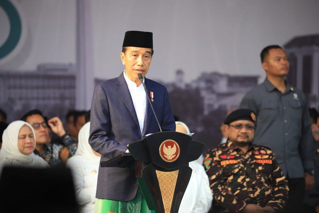 
Presiden: Santri Pilar Kekuatan Bangsa, Terbukti Sejak Zaman Perjuangan