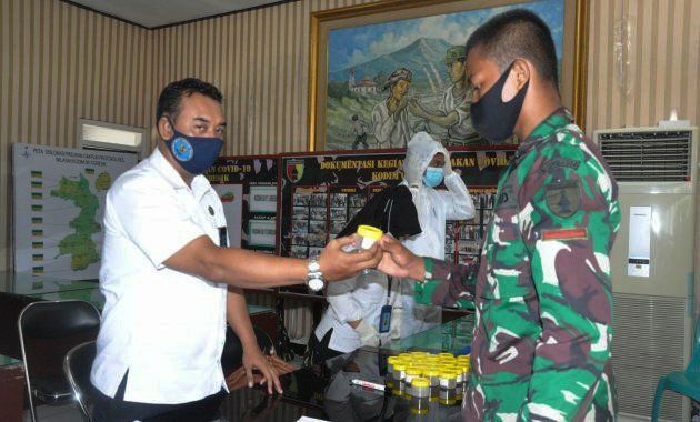 Cegah Peredaran dan Penayalagunaan Narkoba, TNI Jalani Tes Urine