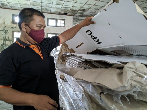 KPU Ponorogo Terima Logistik 2.080 Kotak Suara