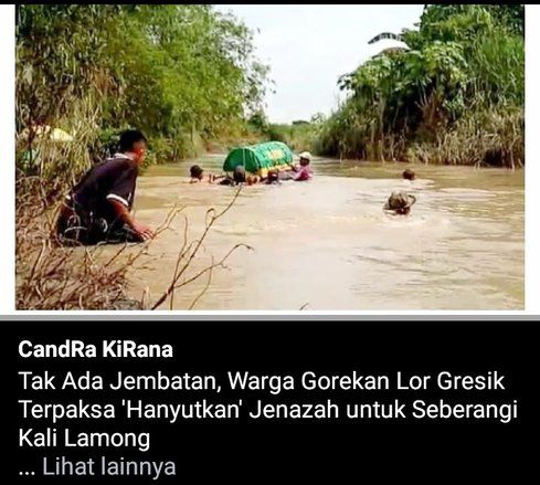 Keranda Jenazah Harus Dihanyutkan Saat Pemakaman di Musim Hujan