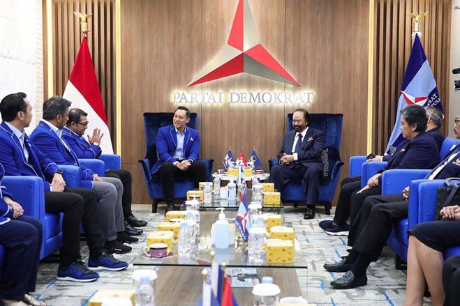 Jelang Pemilu 2024, Bertemu Surya Paloh, AHY: Koalisi Semakin Baik
