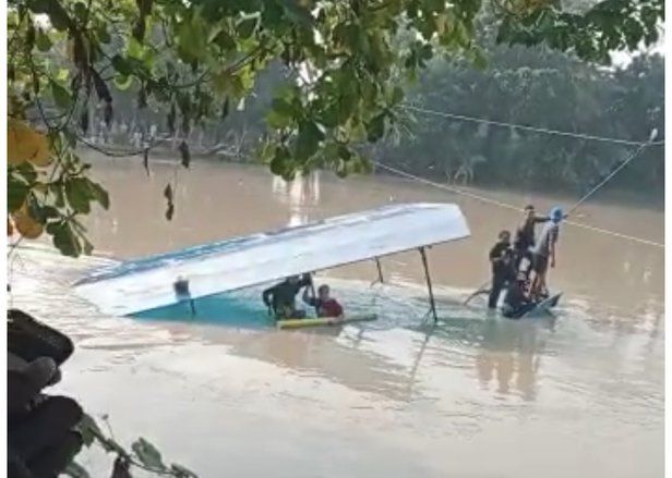 Perahu Tambang Tenggelam ada 12 Orang Penumpang, Berikut Namanya