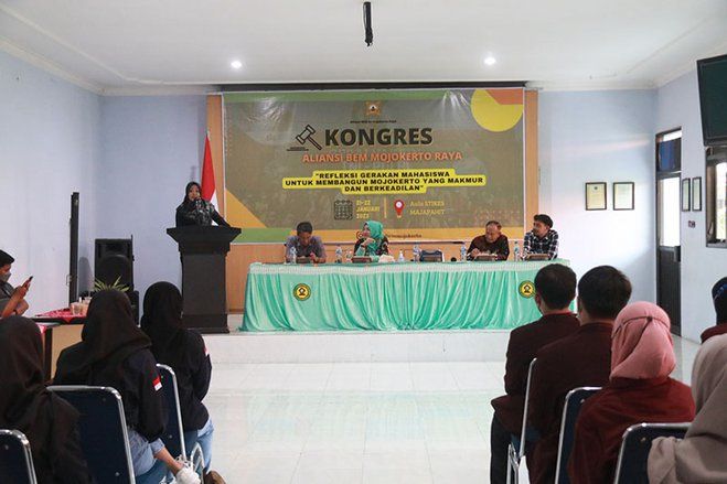 Hadir di Kongres BEM, Bupati Ikfina Berharap Muncul Gagasan dan Membangun Kabupaten Mojokerto&nbsp;