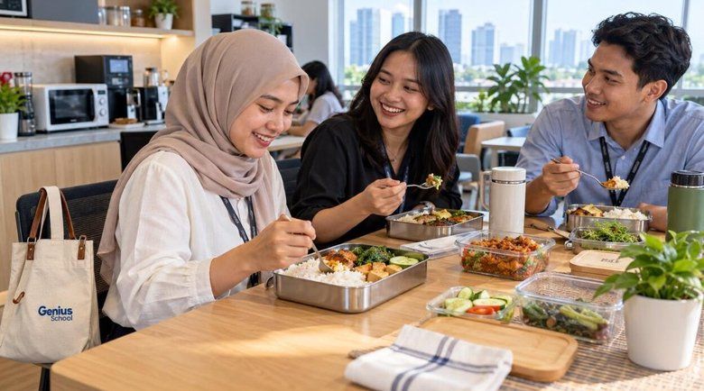 Bekal Makan Siang Kembali Diminati Pekerja