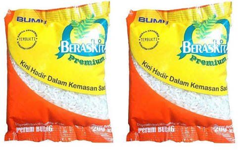 Beras Sachet Kemasan 200 Gram Siap Dipasarkan