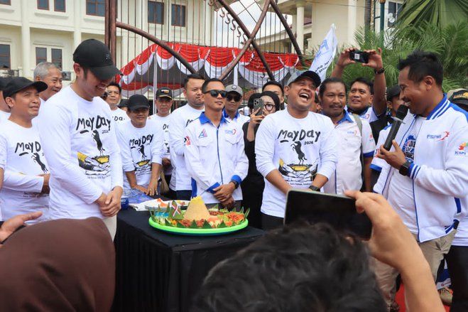 May Day Tuban 2026 Berlangsung Kondusif, Buruh FSPMI Sampaikan Aspirasi Langsung ke Bupati