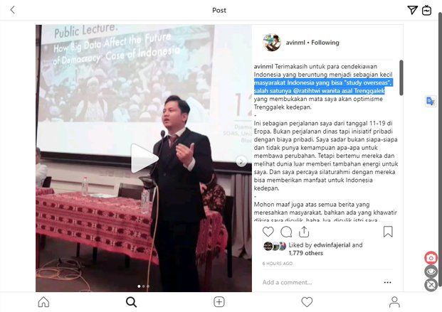 Dikabarkan Menghilang, Ini Jawaban Wakil Bupati Trenggalek