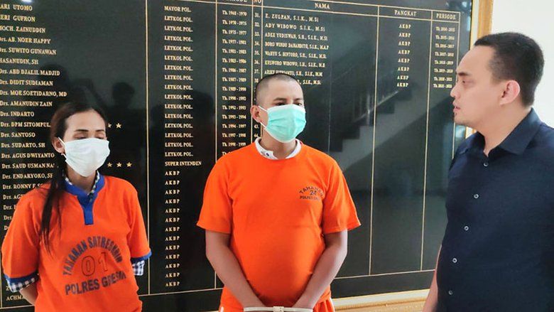 Pasutri Asal Lamongan Kompak Curi Motor, Satu Ditembak