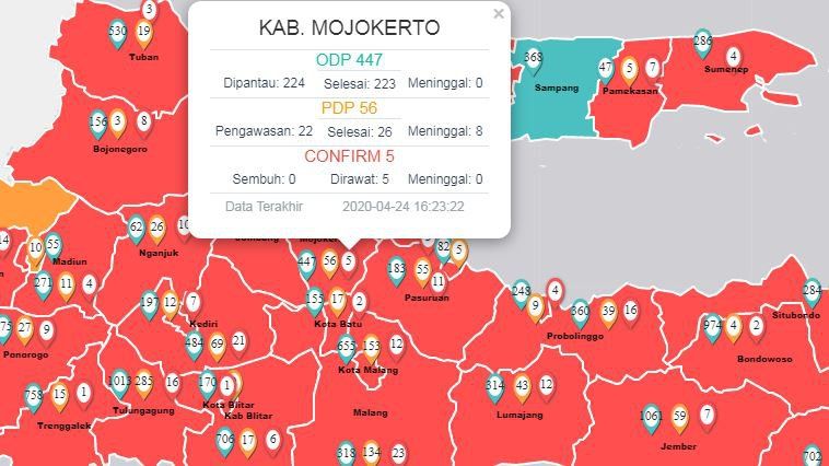 Kepala Dinkes Kabupaten Mojokerto Positif Covid-19, Isolasi di Rumah