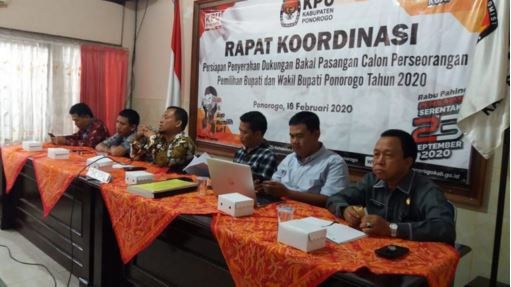 Pilbup Ponorogo 2020 Dipastikan Tanpa Calon Perseorangan