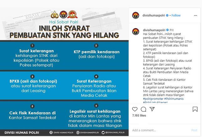 STNK Hilang, Ini Cara dan Syaratnya untuk Mengurus