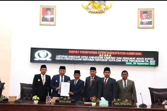 DPRD Sampang Gelar Rapat Paripurna Persetujuan KUPA PPAS Perubahan Tahun 2023