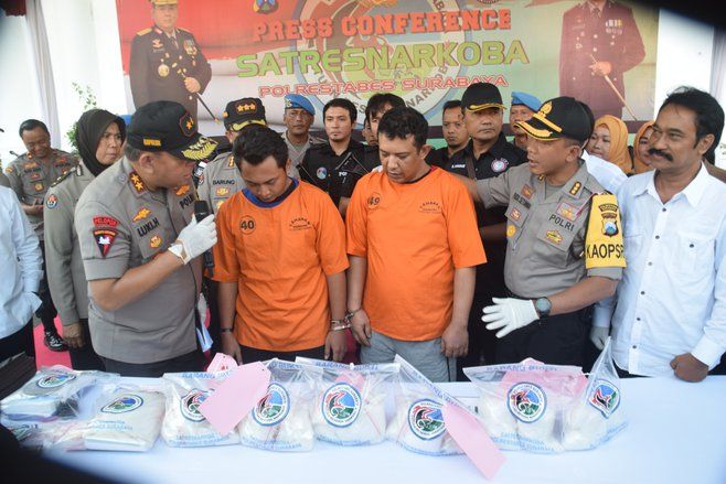 Polrestabes Bekuk Bandar Narkoba Jaringan Internasional
