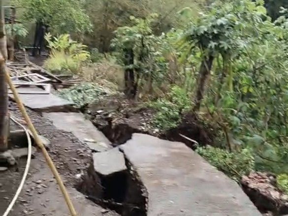 Hujan Kian Sering, Retakan Tanah 30 Meter di Tanggul Jember Ancam Permukiman