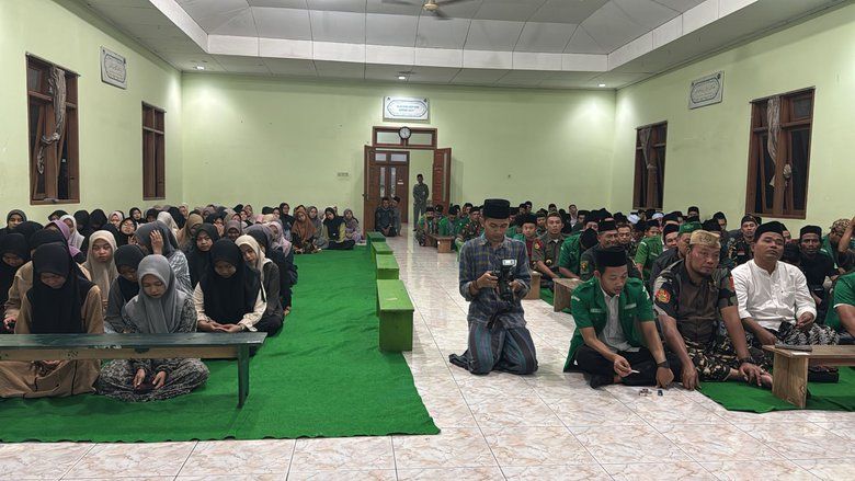 Doa dan Istighosah untuk Gus Yaqut, Ratusan Banser Semarang Gelar Istighotsah