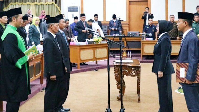 DPRD Gresik Paripurnakan Penggantian Antar Waktu Legislator PAN dan Demokrat