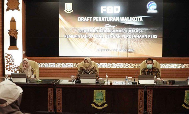 Susun Perwali Kerjasama Pers, Diskominfo Kota Mojokerto Gelar FGD dengan Media