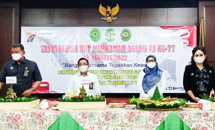 HUT MA Ke-77 Jadi Momentum Introspeksi Tingkatkan Karya Pengadilan Negeri Gresik
