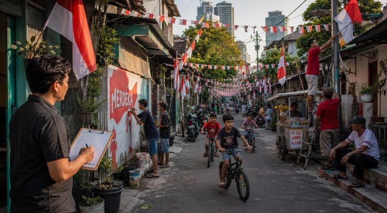 Kampung Surabaya Meriah Menyambut Kemerdekaan
