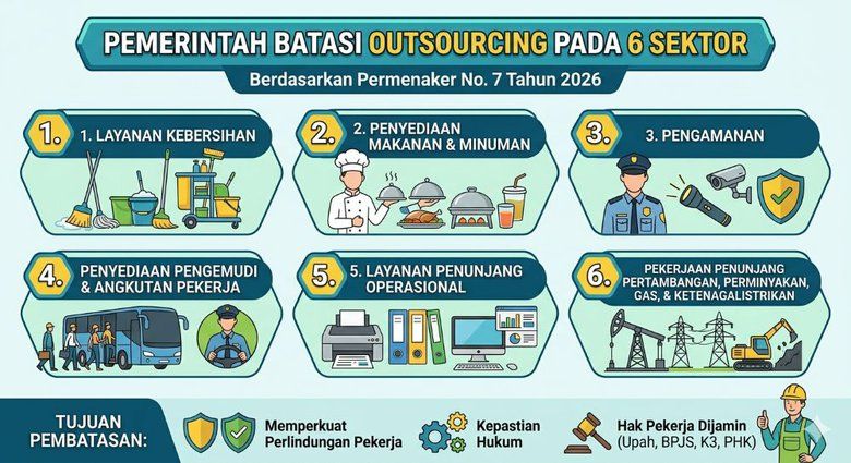 Pemerintah Batasi Oustsourcing pada 6 Sektor, Apa Saja?